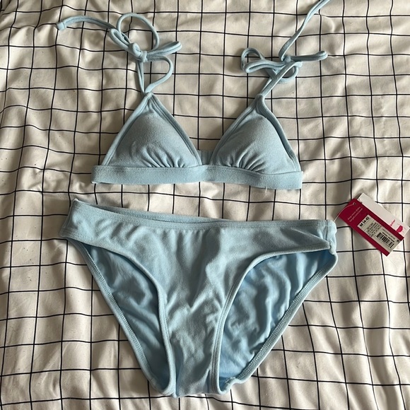 Xhilaration Swim Target Xhilaration Light Blue Triangle Bikini